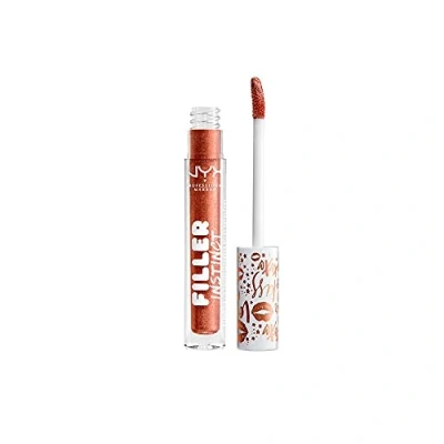Image de NYX Professional Makeup Gloss Repulpant Filler Instinct, Brillant et Hydratant, Formule Vegan, 2,5 ml, Teinte : Bronze Gold
