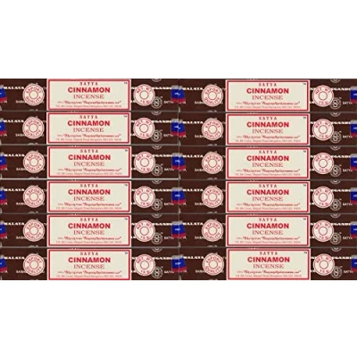 Image de B/12 Cinnamon Incense Sticks by Satya