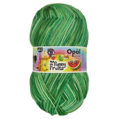 Image de Opal Funny Fruits 11417 (425m) 4 Plis Durable Chaussette Fil 1x100g