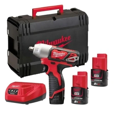 Image de Milwaukee M12 BIW14 202C Clé à chocs compacte 6,35 mm 12 V 2 x 2,0 Ah Li ion