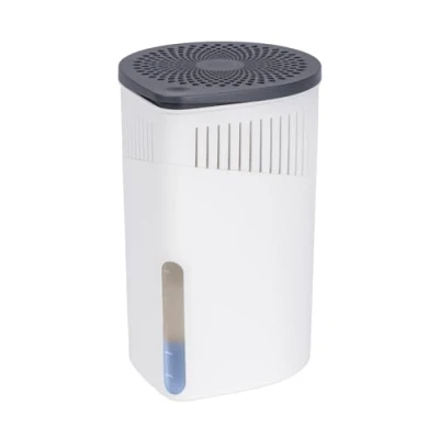 Image de WENKO Déshumidificateur Design DROP Rechargeables 1kg Absorbeur d&#039;humidité intérieurs, cave, caravane Elimine l&#039;humidité Anti moississure jusqu’à 3 mois Idéal jusqu&#039;à 80m² 15x23cm Blanc