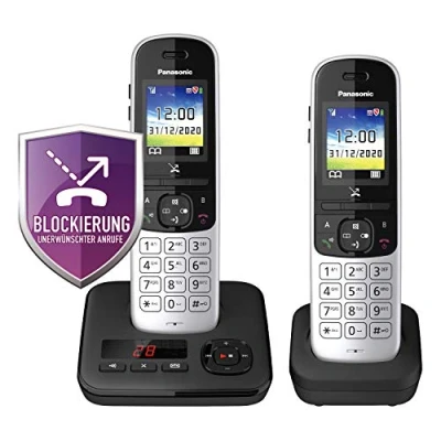 Image de Panasonic KX TGH722GS Noir [Version Allemande]