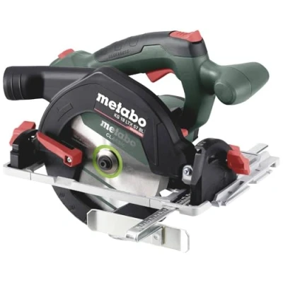 Image de Metabo scie circulaire portative KS 18 LTX 57 BL V avec moteur brushless, coupe biseautée, indicateur de bien visible, poids léger, 611857850