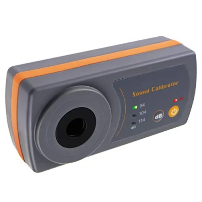 Image de Professional Decibel Meter Calibrator, Digital Sonner Niveau Mètre avec Rétroéclairage Affichage Haut Précision