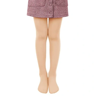 Image de L&amp;K II collants enfants de ballet filles danse avec pied 80 DEN opaque microfibre coloré 27251 Peau 158/164
