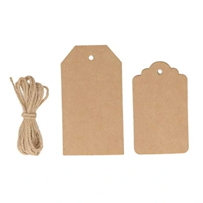 Image de Artemio 11060025 Set de 12 Étiquettes Classiques Kraft Papier Multicolore 8 x 1,5 13 cm