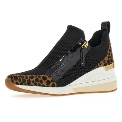 Image de Michael Kors Willis Wedge Trainer Baskets basses husk/multicoloured, Femme, Taille: 40.5, Husk/multi coloured Textile