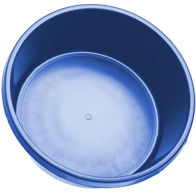 Image de Bac à mortier KADAX, Seau de Construction, avec poignées, en Plastique, Rond pour Chantier, Jardin, Eau Robuste, Ciment, Nettoyage (1, 11,5 L)