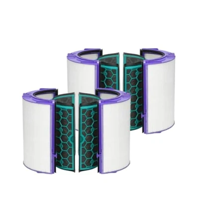 Image de Lot de 2 filtres HEPA rechange + filtre à charbon actif compatibles avec Dyson Pure Cool TP04 TP05 HP04 HP05 DP04 DP05 purificateur d&#039;air remplace 969048 03 01