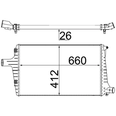 Image de MAHLE ORIGINAL CI 335 000S Intercooler AUDI: A6 C5 Avant, Berline