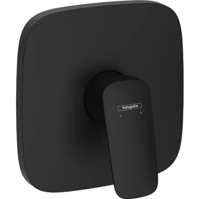 Image de hansgrohe Logis Mitigeur de douche encastré, Robinet carré1 sortie, monocommande pour iBox universal, Noir mat, 71605670