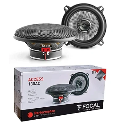 Image de 2 Enceintes coaxiales Compatible avec Focal Access 130AC 130 AC Voies 13 cm mm 5&quot; diamètre 50 Watt rms 100 Max 4 ohm 89.3 DB spl, la Paire