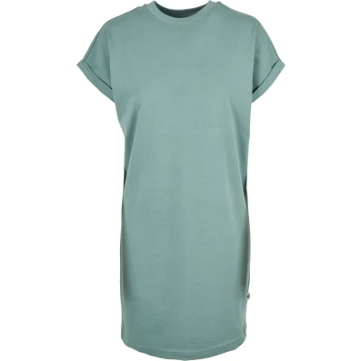 Image de Urban Classics Ladies Organic Cotton CUT ON Sleeve TEE Dress Robe en jersey, Femme, Taille: Medium, Paleleaf