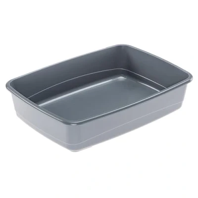 Image de Ferplast Bac à Litière pour Chat, Toilettes Ouvertes avec Bords Hauts, 54,5 x 39,5 H 12,5 cm, Animaux NIP 20, Différentes Couleurs