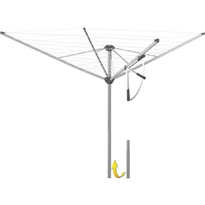 Image de JUWEL Novastar 500 Compact Séchoir à Linge Rotatif (pour Environ 4 5 Machines Laver, avec Tube en Aluminium de 50 mm, Facile Tendre, sèche Linge) 30801
