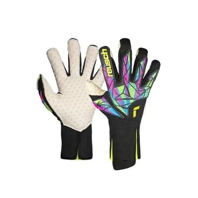 Image de Reusch Attrayant SpeedBump Strapless Gants de Gardien But pour Adultes avec Coupe négative Evolution Idéal Le Gazon Artificiel