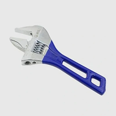 Image de Vogueing Tool Clé à molette 115 mm légère compacte et douce large mâchoire Bleu court Largeur de la Capacité : 24