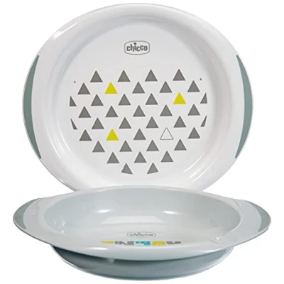 Image de Chicco Ensemble Assiettes Plate &amp; Creuse Décorées x2 Vert 12M+