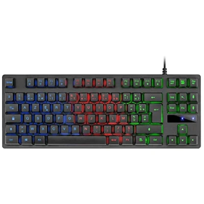 Image de Mars Gaming MK02 Noir, USB 2.0 Clavier H Mech, Compact TKL, FRGB Rainbow, Antighosting, Langue Français