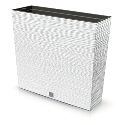Image de Prosperplast Pot de Fleurs Furu Case Tower Blanc