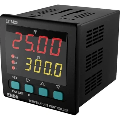 Image de Enda ET7420 230 PID Régulateur de température Pt100, J, K, T, S, R Relais 2 A, SSR (L x l H) 101 72 mm