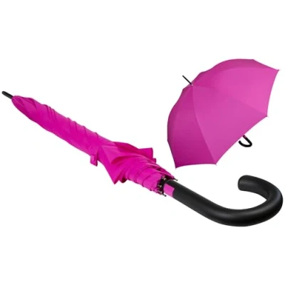 Image de iX brella First Class XL Parapluie automatique en fibre de verre 110 cm, rose fluorescent,
