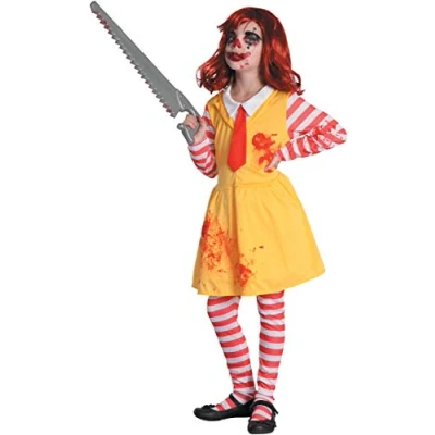 Image de Ciao Costume pour Fille Horror Clown Girl, 5 7 Ans, 8 10, 13039.8 Jaune/Rouge