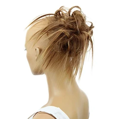 Image de CAISHA XXL Postiche Choucho Avoir Les Cheveux Relevés Volumineux Ondulé Chignon Bruin Mix G6F