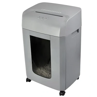 Image de MONOLITH Destructeur de Documents Papier Professionnel, Haute sécurité Micro Coupe, Capacité 10 Feuilles, Agrafes et Carte Crédits, Rapide Gros Volume Bac Amovible 23L, sur roulettes
