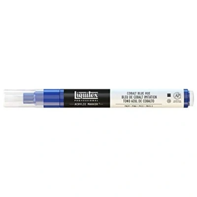 Image de Liquitex Marqueur Pointe Fine Bleu De Cobalt Imitation