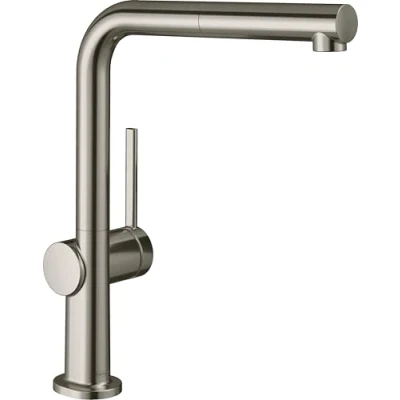 Image de hansgrohe Talis M54 Mitigeur de cuisine 270, avec douchette extractible 1 jet, sBox aspect acier inox, 72809800
