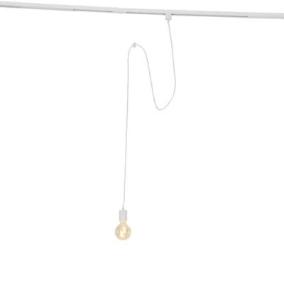Image de Qazqa Hanglamp met rail ophanging wit Cavalux