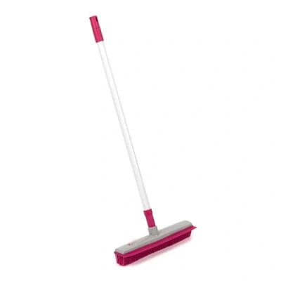 Image de Kleeneze KL065315EU balai de nettoyage brosse extensible 1,2 m, soies en caoutchouc , balayage anti rayures pour sols durs, poils d&#039;animaux propres, saleté, déversements