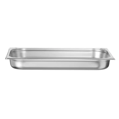 Image de HENDI Bac Gastronorme, GN 1/1, résistance thermique 40 C à 300 C, utilisable dans des fours convection, réfrigérateurs, bain maries, chafing dishes, 9L, 530x325x(H)65mm, inox