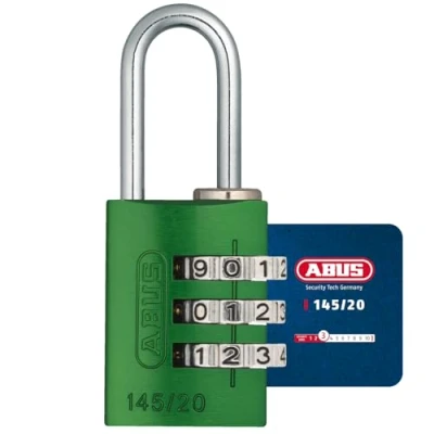 Image de ABUS Cadenas codée en aluminium verte 145 20