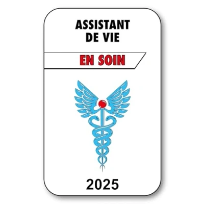 Image de SIGNAL SAFETY Autocollant Sticker Vignette Caducée 2024 pour Pare Brise en Vitrophanie V3 Assistant de Vie