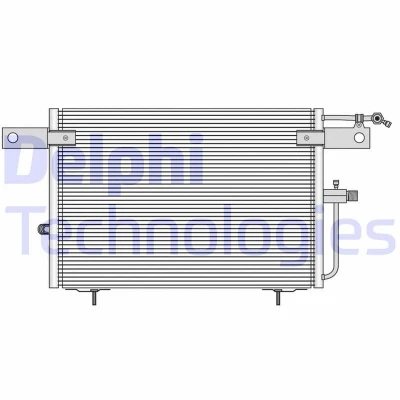 Image de DELPHI TSP0225083 Condenseur De Clim sans déshydrateur AUDI: A6 C5 Avant, Berline, C4 Avant