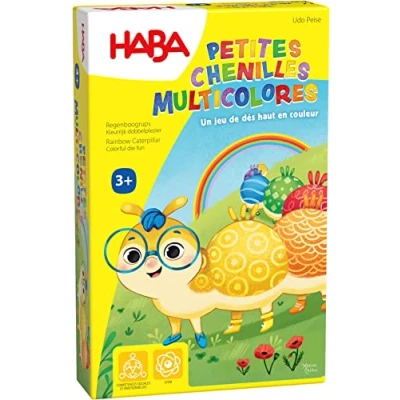 Image de HABA chenilles Multicolores société Enfant Jeu d’Assemblage sur Les Couleurs Petit Format 3 Ans plus 306987, Coloré