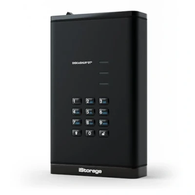 Image de iStorage diskAshur DT3 256 bit 2TB Certifié FIPS Niveau 3 Disque Dur de Bureau crypté sécurisé Protégé par Mot Passe