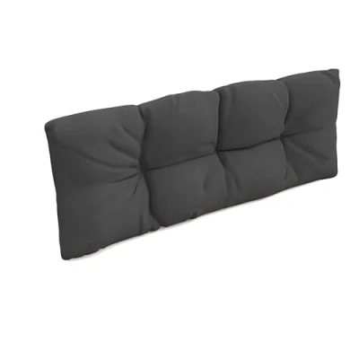 Image de POKAR Coussin pour Palettes Euro Imperméable 1x Dossier 120cm x 40cm 12cm, Très Confortable, Canapé de Jardin, sans Palette, Anthracite