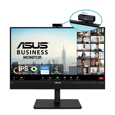 Image de ASUS BE27ACSBK Ecran PC 27&#039;&#039; WQHD webcam rotative 2MP et micro Dalle IPS 16:9 2560x1440 350cd/m² Display Port, HDMI, 1x USB C &amp; 4x 3.0 Haut parleurs Kit Mini Zoom Certified
