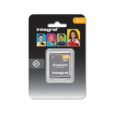 Image de Integral Carte Mémoire 4 Go CompactFlash Vitesse de transfert 100x pour Appareil Photo