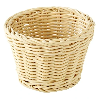 Image de APS Panier Rond Profi Line, en Osier Beige, polypropylène, récipient Osier, à Pain, Aliments, diamètre Ø 13 cm, Hauteur 10 cm