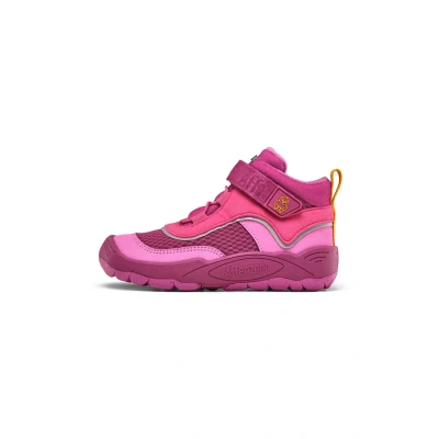 Image de Affenzahn Chaussure mi Saison Vegan Explory imperméable Respirant végétalien avec Doublure en Polaire, Fermeture Scratch et Semelle antidérapante Tailles 21 32 Oiseau Framboise