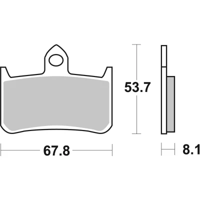 Image de TRW Sinter Street MCB593SV Jeu de plaquettes frein