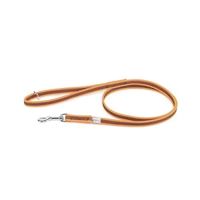 Image de Julius K9 218GM OR 1,2HS Laisse antidérapante Color &amp; Gray avec poignée et anneau en O, 14 mm x 1,2 m, Orange Gris