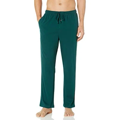 Image de Amazon Essentials Pantalon de Pyjama en Tricot Coton Homme, Vert Foncé, XS