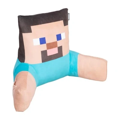 Image de phoenix group AG Minecraft Steve Coussin de Lecture avec Rembourrage, Doux et velouté, accoudoir,