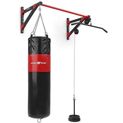 Image de Marbo Sport Barre de traction multifonctionnelle avec fixation murale, tirage latéral et support sac frappe (3 en 1) MH D204 Made in EU