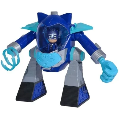 Image de Simba 109402463 PJ Masks Turbo Catboy Robot Lumineux, avec Canon, 23 cm